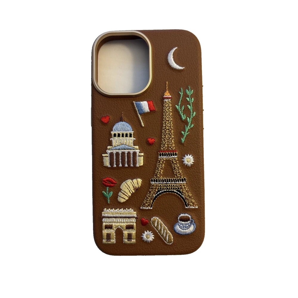 OtterBox iPhone 17 Symmetry Series Cactus Leather Brown Case - City of Love